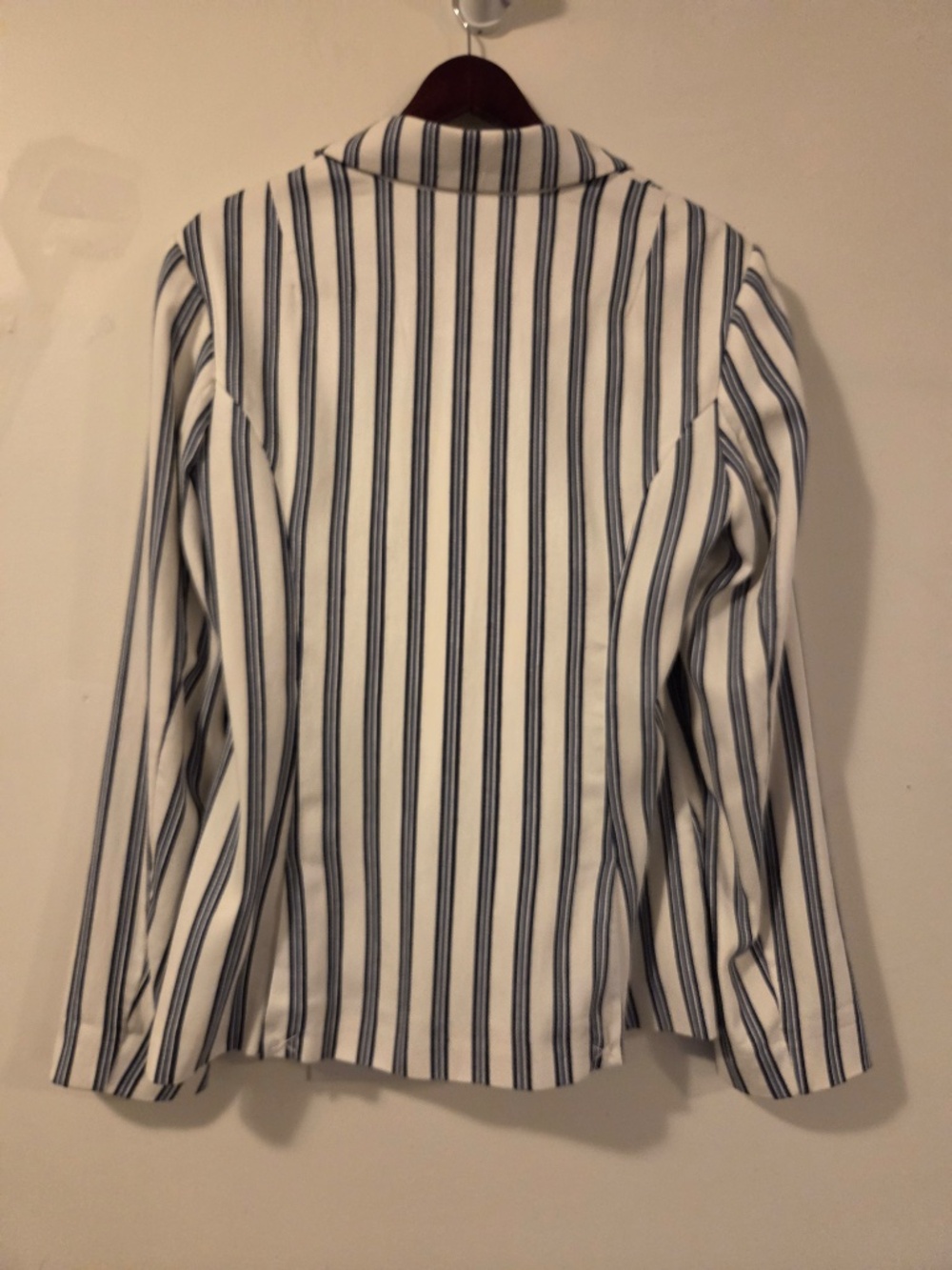 NEW Guess blazer/jacket stripe blue/white L office work preppy coastal capsule - Picture 7 of 11